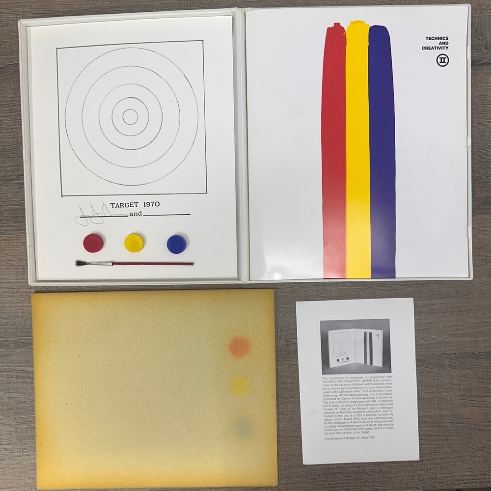 Vintage 1971 Jasper Johns Target 1970 Technics Creativity II MoMA Complete